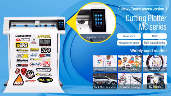 새로운 Mycut 5.5인치 터치 스크린 카메라 스캔 비닐 커팅 플로터